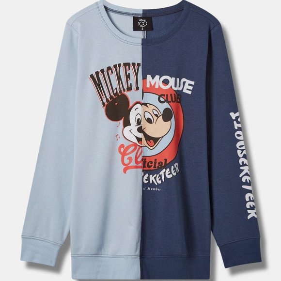 ❤️NWT VINTAGE TORRII MICKEY MOUSE CLUB MOUSEKETEER SWEATSHIRT DISNEY - PLUS SIZE - Picture 9 of 12
